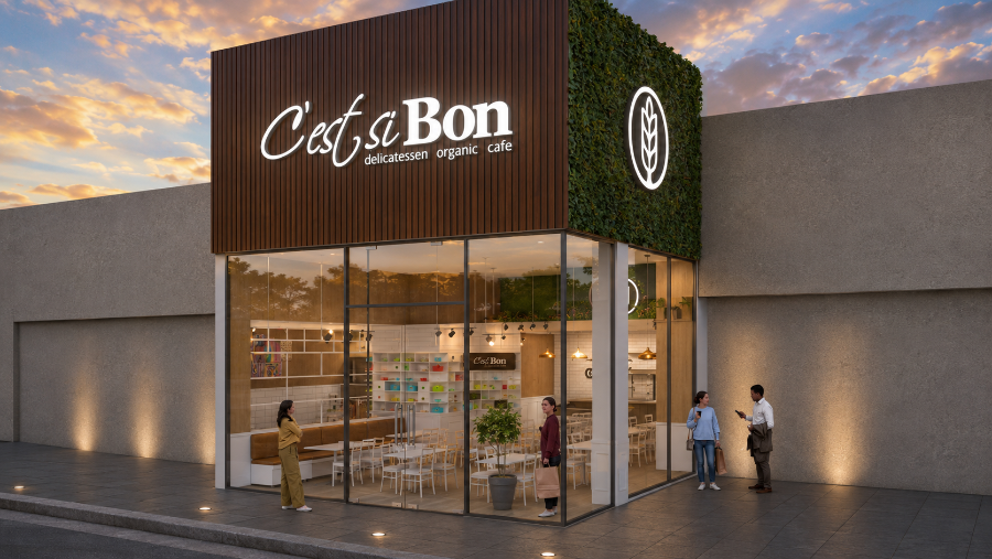 C'est Si Bon — detalle interior render Vanturia